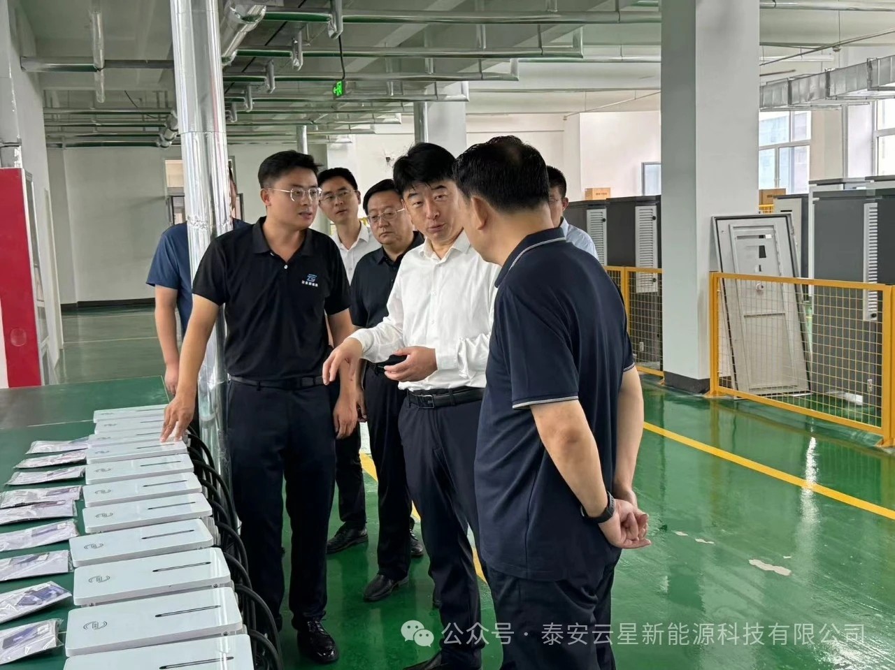 宁阳县委副书记、县长刘灿玉一行莅临云星新能源指导工作