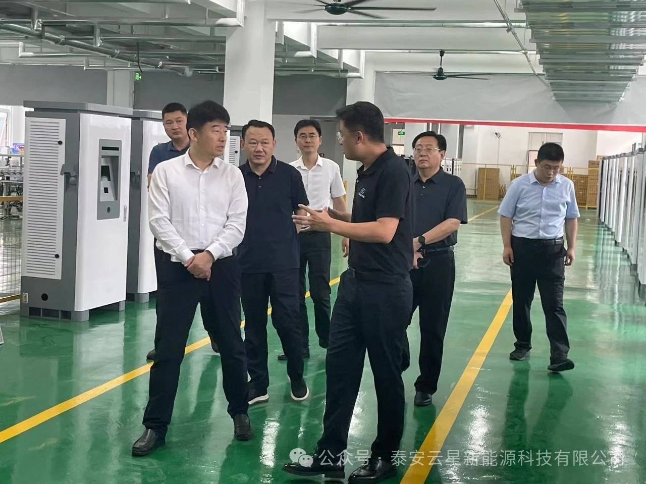 宁阳县委副书记、县长刘灿玉一行莅临云星新能源指导工作
